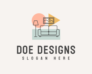 Modern Pop Interior Designer logo design