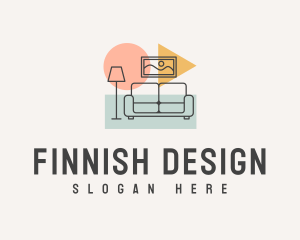 Modern Pop Interior Designer logo design