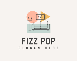 Modern Pop Interior Designer logo design