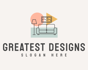 Modern Pop Interior Designer logo design