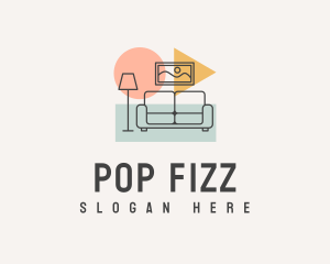 Modern Pop Interior Designer logo design