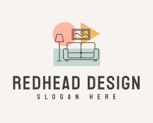 Modern Pop Interior Designer logo design