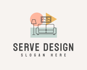 Modern Pop Interior Designer logo design