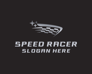 Checkered Race Flag Racing logo