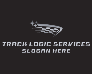 Checkered Race Flag Racing logo