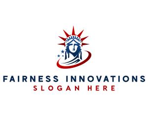 Statue of Liberty Landmark logo design