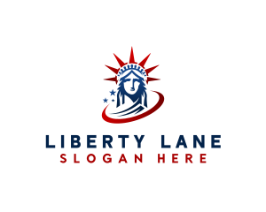 Statue of Liberty Landmark logo design