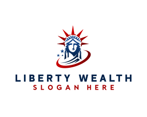 Statue of Liberty Landmark logo design