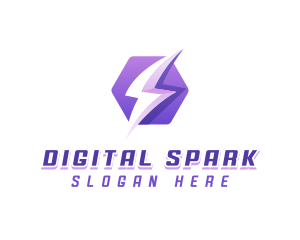 Lightning Spark Energy logo design