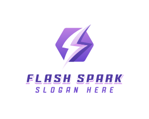 Lightning Spark Energy logo design