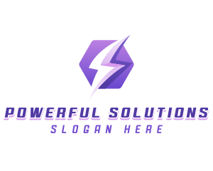 Lightning Spark Energy logo design