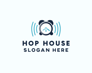 House Alarm Clock  logo design