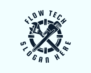 Pipe Plumbing Wrench logo