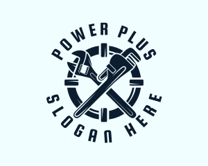 Pipe Plumbing Wrench logo