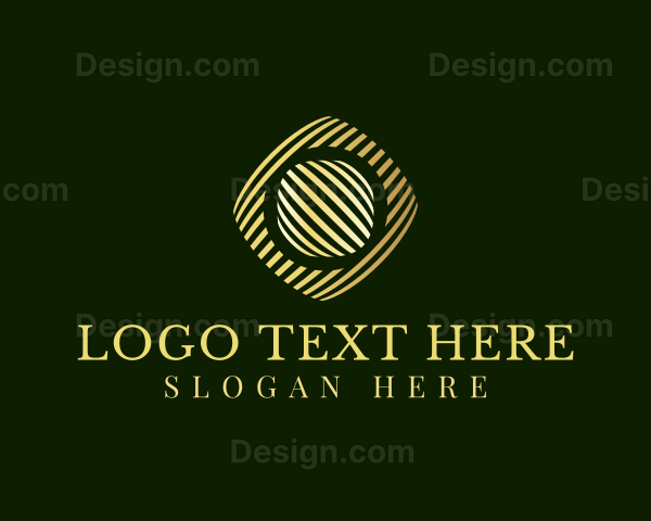 Corporate Premium Stripe Cube Logo