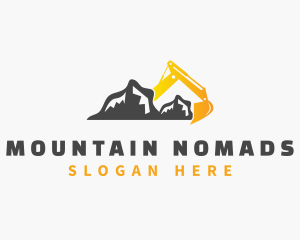 Mountain Builder Excavator logo design