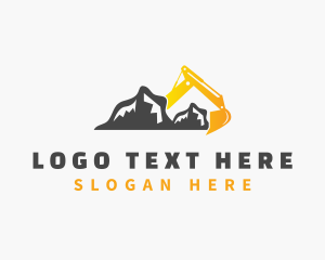 Mountain - Mountain Builder Excavator logo design