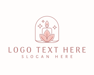 Candle Light Leaves Logo