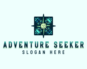 Adventure Exploration Compass logo design