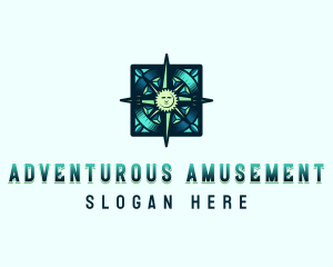 Adventure Exploration Compass logo design