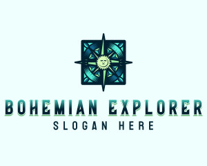 Adventure Exploration Compass logo design