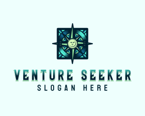 Adventure Exploration Compass logo design