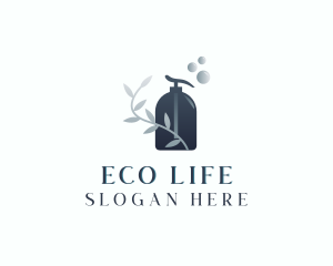 Eco Cleaning Spray Bottle logo design