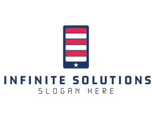 Patriotic Mobile Phone Logo