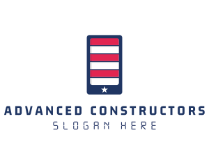 Patriotic Mobile Phone logo design