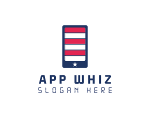 Patriotic Mobile Phone logo design