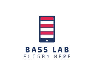 Patriotic Mobile Phone logo design