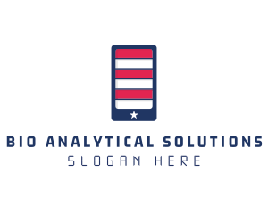 Patriotic Mobile Phone logo design