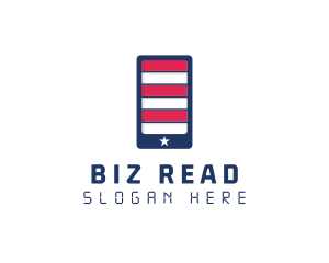 Patriotic Mobile Phone logo design