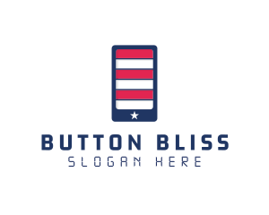 Patriotic Mobile Phone logo design