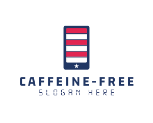 Patriotic Mobile Phone logo design