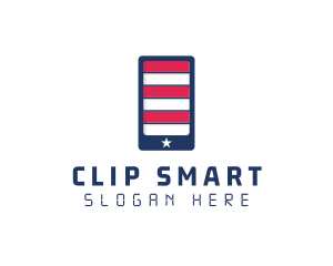 Patriotic Mobile Phone logo design