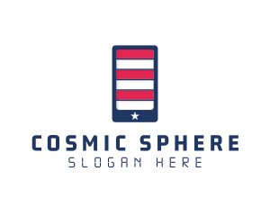 Patriotic Mobile Phone logo design