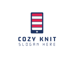 Patriotic Mobile Phone logo design