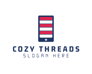 Patriotic Mobile Phone logo design