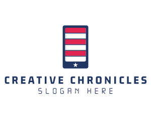 Patriotic Mobile Phone logo design