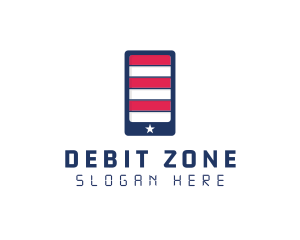 Patriotic Mobile Phone logo design