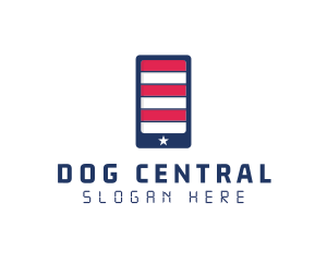 Patriotic Mobile Phone logo design