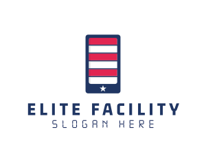 Patriotic Mobile Phone logo design