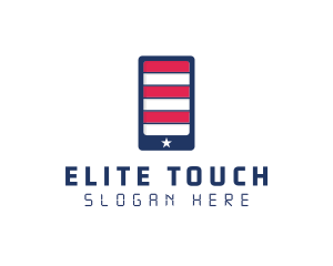 Patriotic Mobile Phone logo design