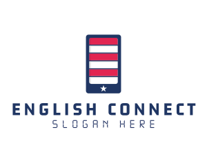 Patriotic Mobile Phone logo design