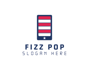 Patriotic Mobile Phone logo design