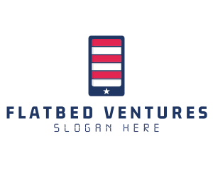 Patriotic Mobile Phone logo design