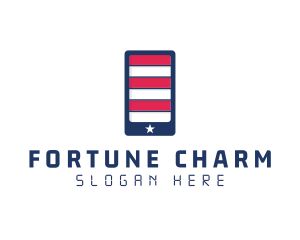 Patriotic Mobile Phone logo design