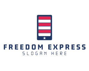 Patriotic Mobile Phone logo design