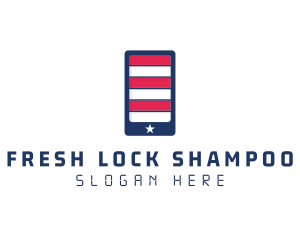 Patriotic Mobile Phone logo design